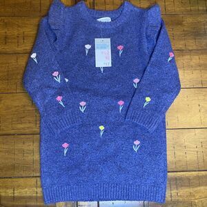 NWT Primark Cares Little Girl's Blue With Flowers Dress Size 1.5-2years